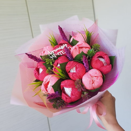 Букет 15 тюльпанов