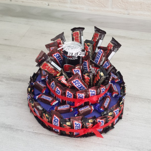 Торт Сникерс-Марс (2 яруса)